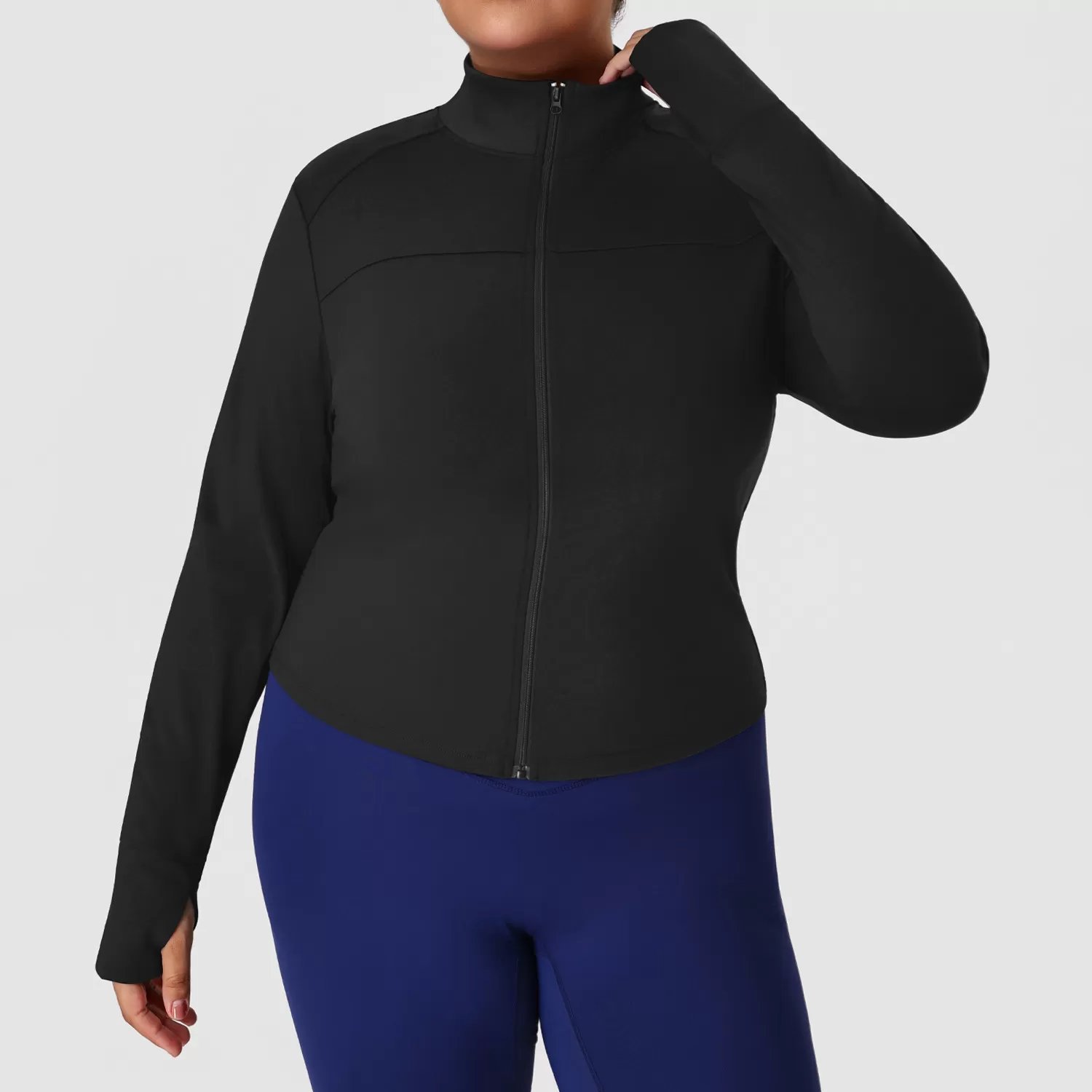 Plus Size High Quality Fashionable Sports Jacket Plus Size Gym Fitness Yoga  for Women FGBP02518