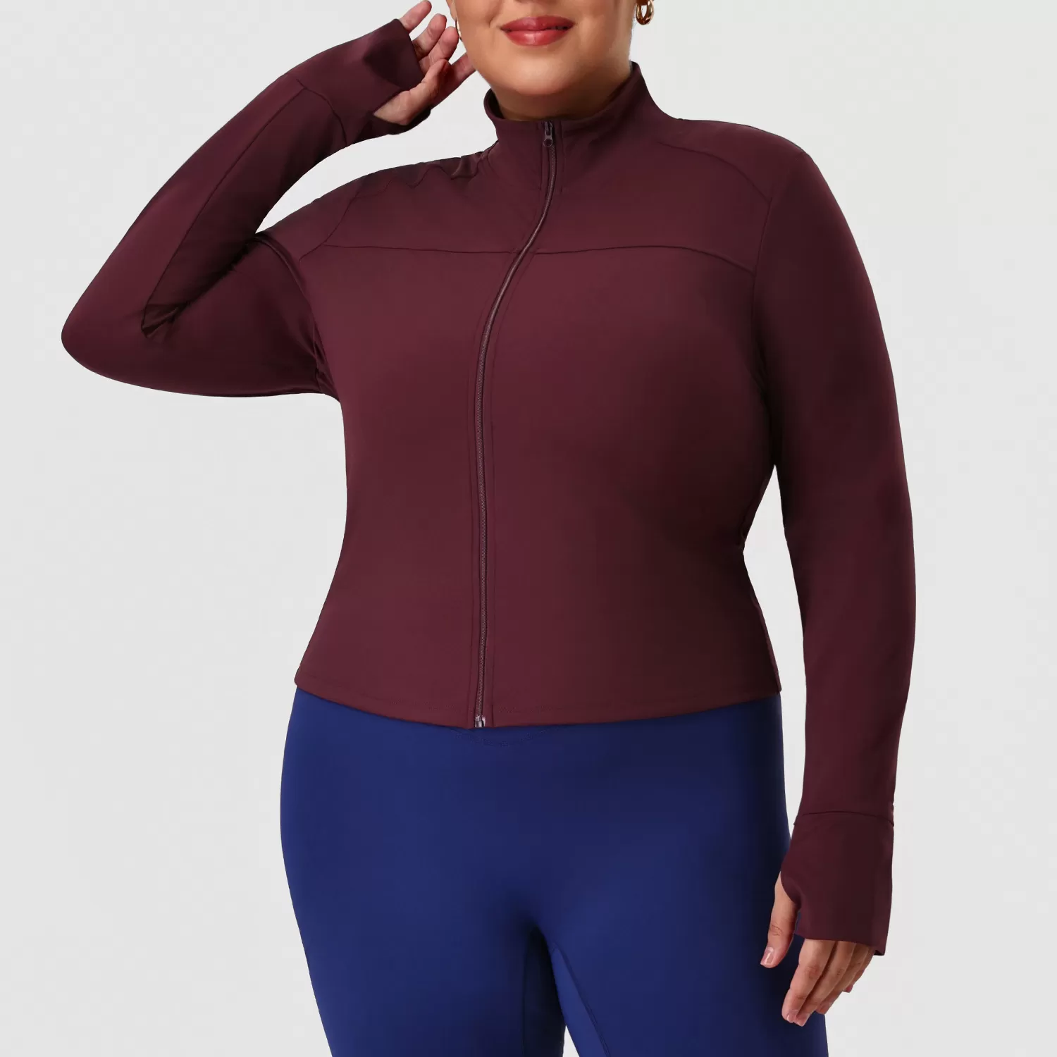 Plus Size High Quality Fashionable Sports Jacket Plus Size Gym Fitness Yoga  for Women FGBP02518