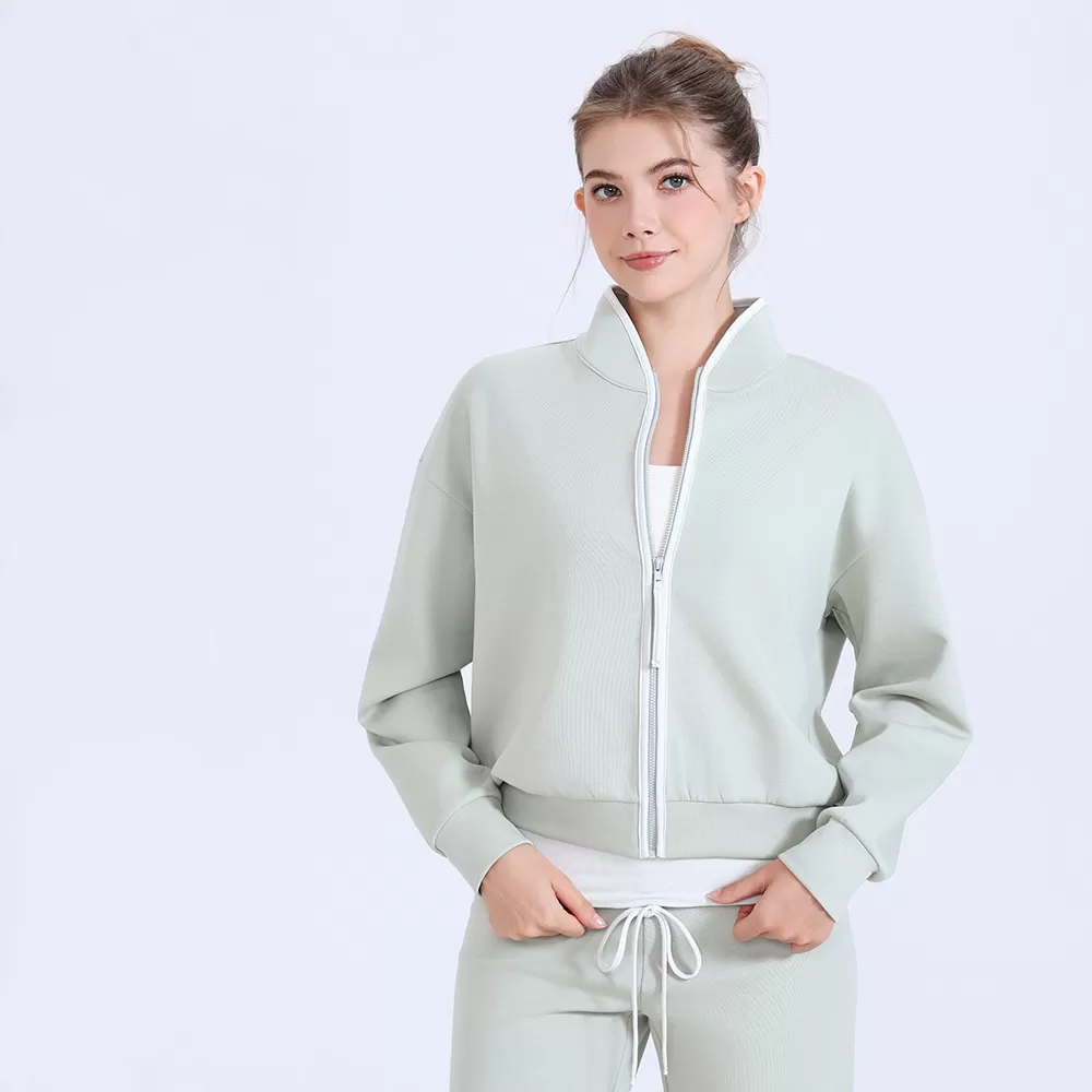 Yoga Suit Workout Jacket Training Womens Wear Custom logo Gym Fitness Long Sleeve Outfit Exercise Sportswear Yoga Clothes FGBWT3555