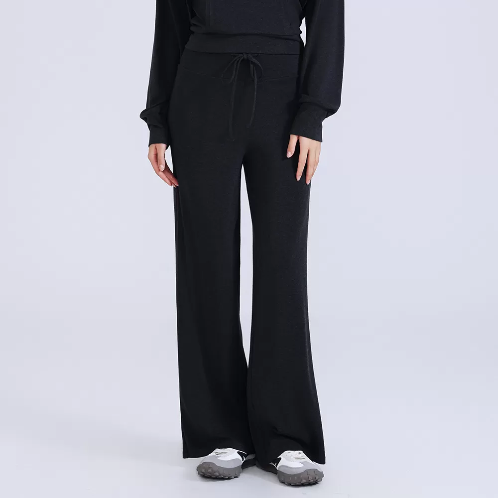 New Style Yoga Pants Elastic Waist Closure Loose Straight Leg Fitness Pants Wide Leg Casual Running Pants for Woman FGBCK3371