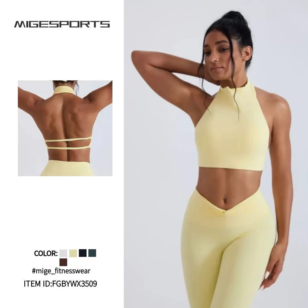 Gym Active Wear Women Gym Bra Custom Logo Sports Bras for Breast Womens Compression Sports Bra FGBYWX3509