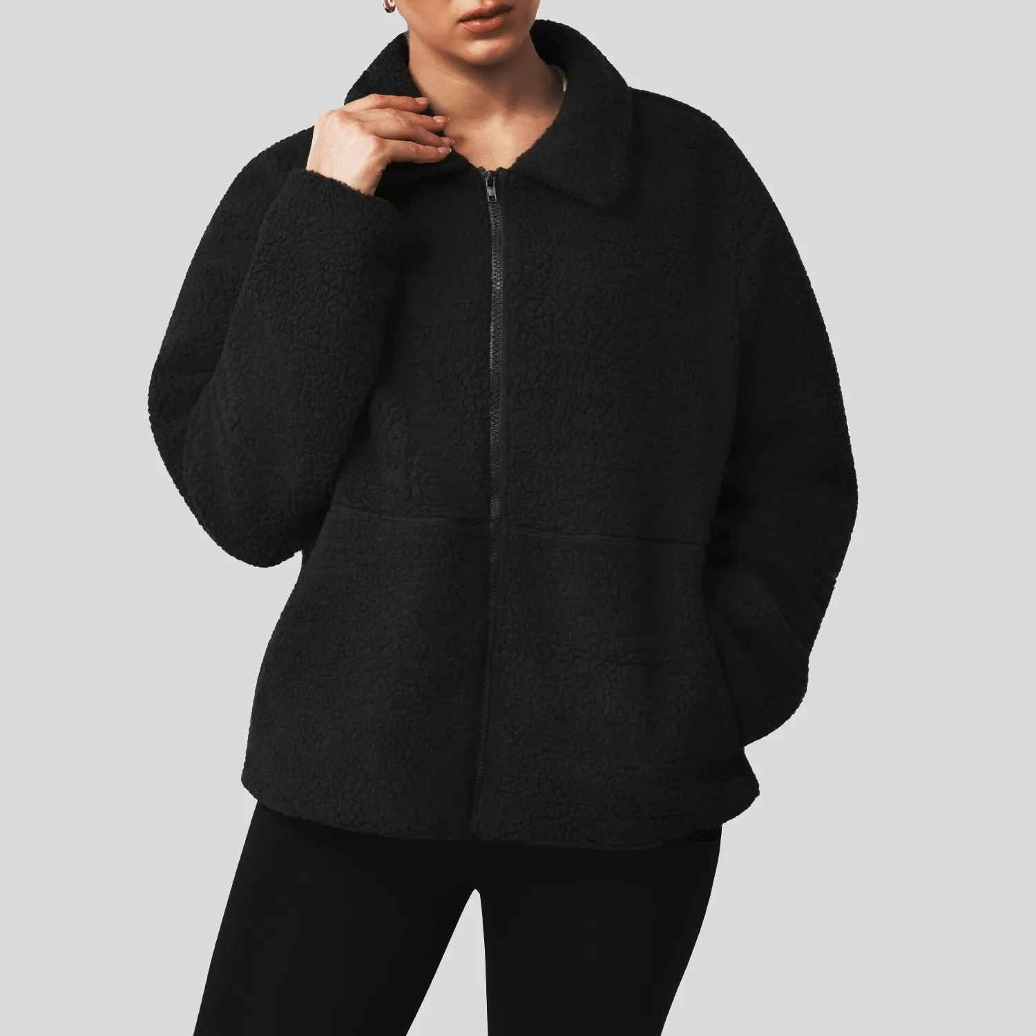 Fitness Top Long Sleeve Zipped Gym Jackets Women Sports Jacket Jacket FGBSM2570