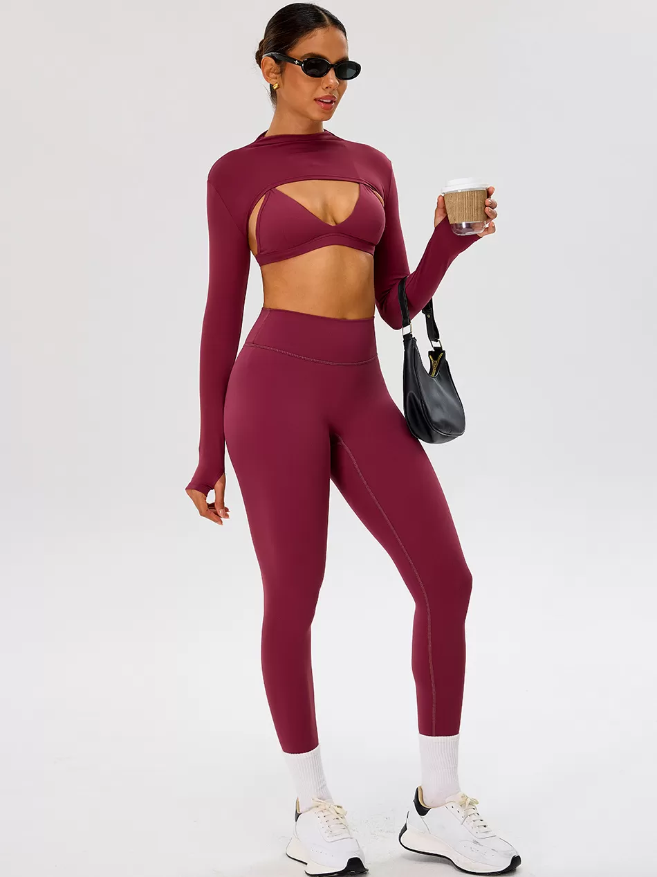 Newest Sports Athletic Women Quick Dry Great Elastic Workout Clothing Yoga Wear Sets FGBTM0277Y