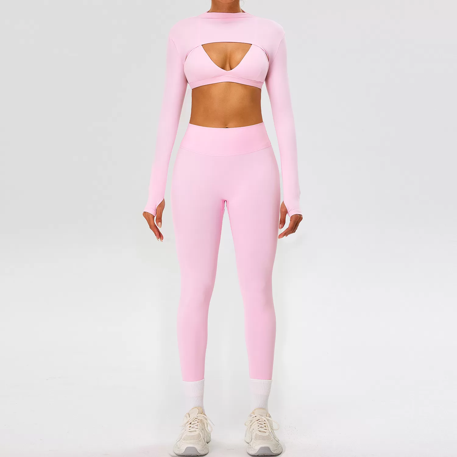 Newest Sports Athletic Women Quick Dry Great Elastic Workout Clothing Yoga Wear Sets FGBTM0277Y