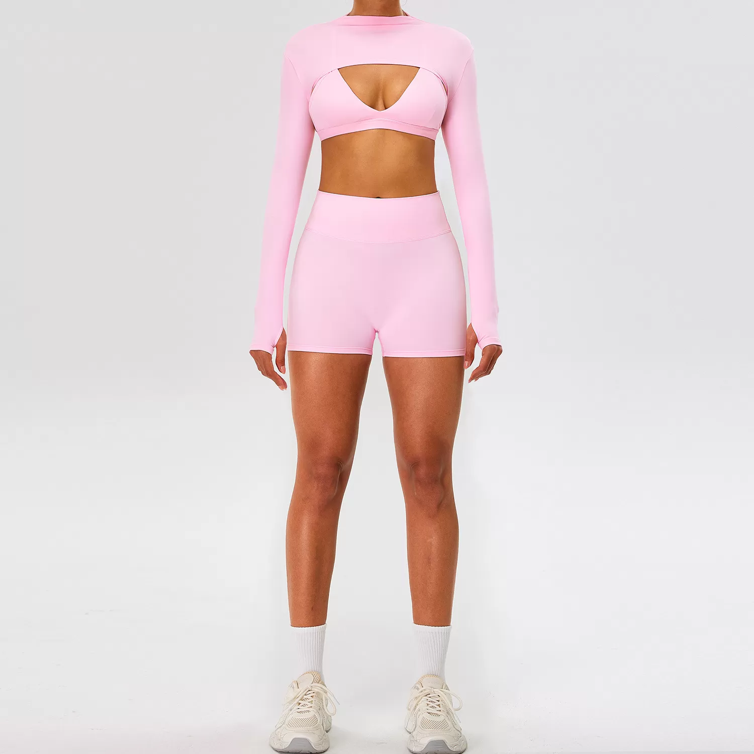 Newest Sports Athletic Women Quick Dry Great Elastic Workout Clothing Yoga Wear Sets FGBTM0277Y