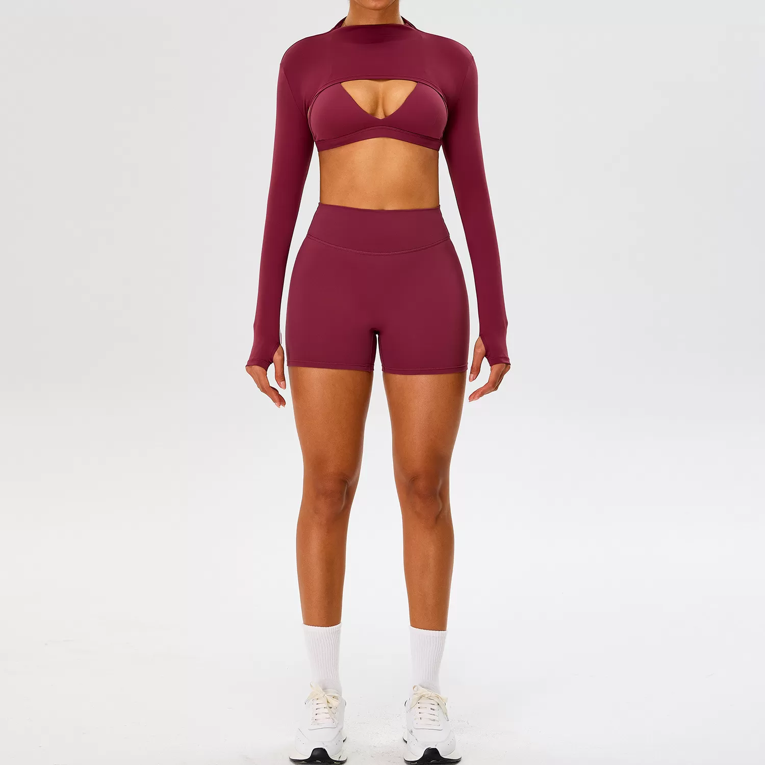 Newest Sports Athletic Women Quick Dry Great Elastic Workout Clothing Yoga Wear Sets FGBTM0277Y