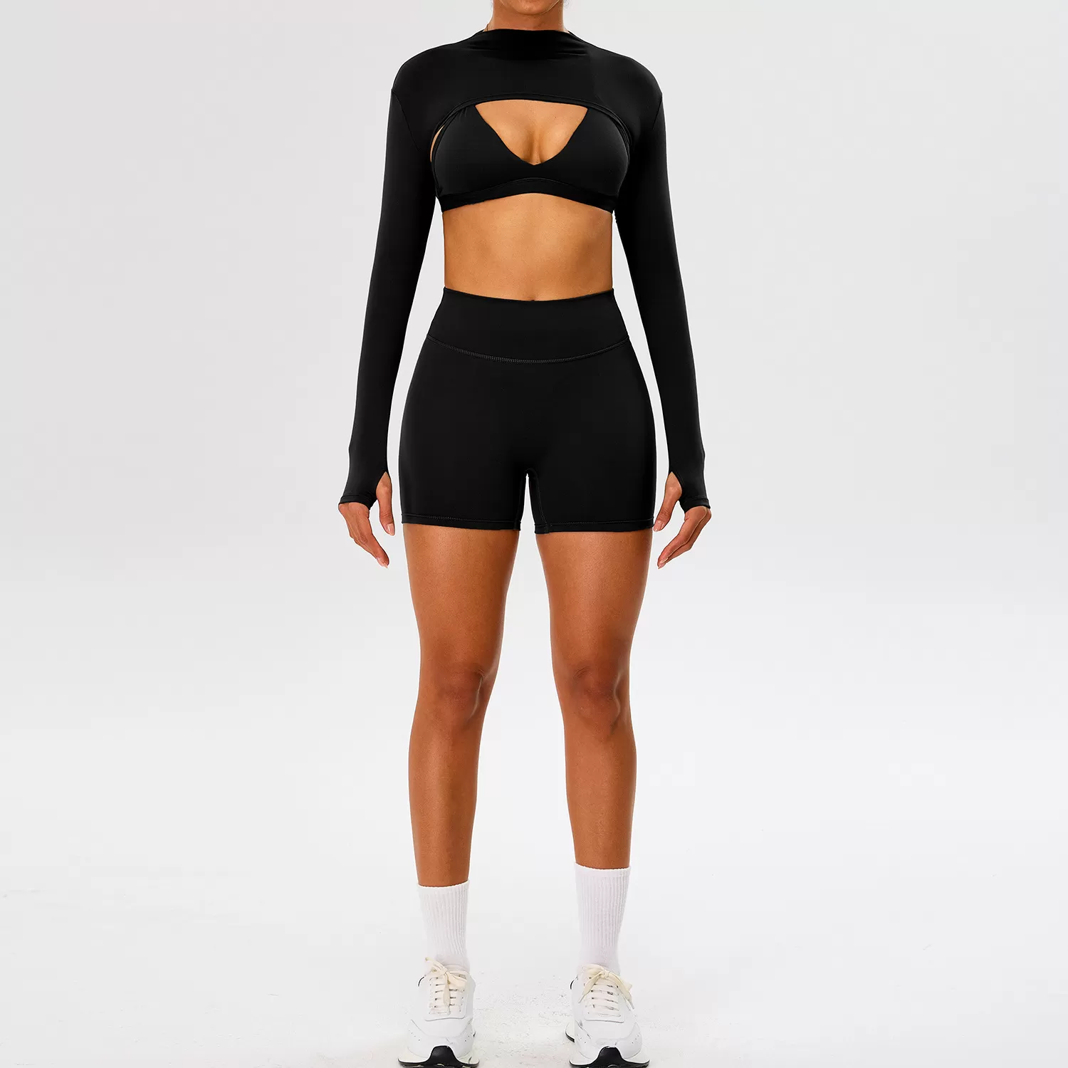 Newest Sports Athletic Women Quick Dry Great Elastic Workout Clothing Yoga Wear Sets FGBTM0277Y