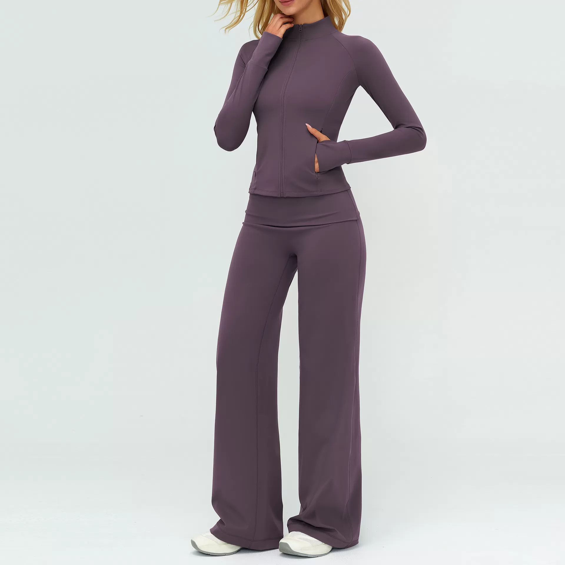 Yoga Sets Quick Dry Tight Running Fitness Shock-proof Sports Set for Women Outdoor Fitness Gym Wear FGBTZ5529