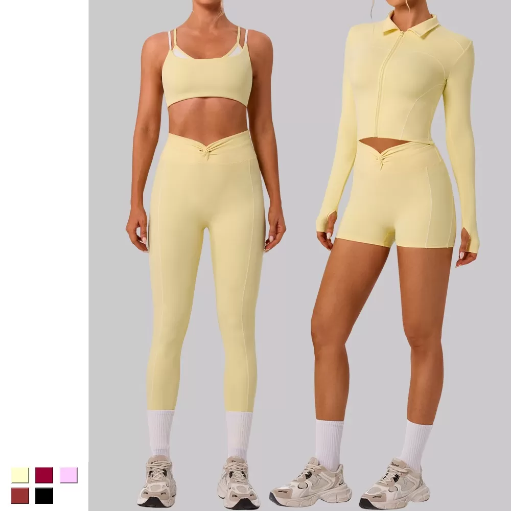 Sport Clothes Woman High Quality Gym Fitness Sets Gym Wear Fitness Yoga Set FGBYW584+KW451