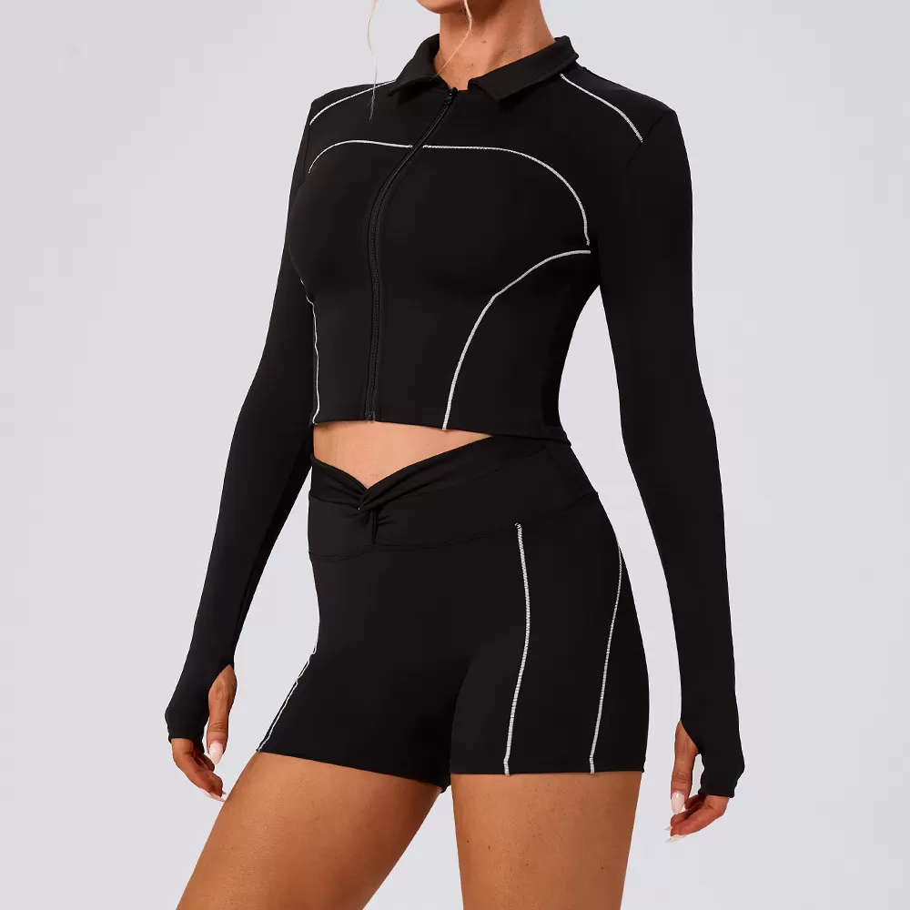 Yoga Sets Quick Dry Tight Running Fitness Shock-proof High Waist Sports Set for Women Outdoor Fitness Gym Wear FGBYW588+KW453