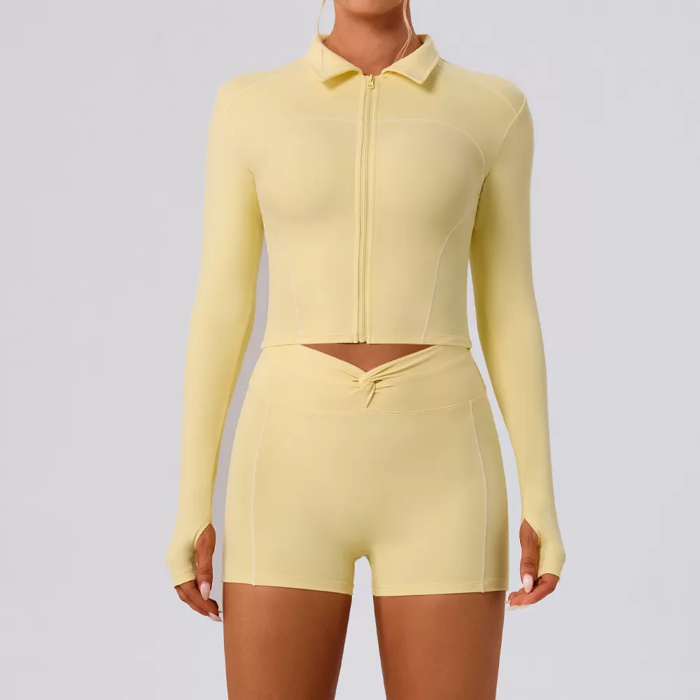 Yellow jacket+shorts