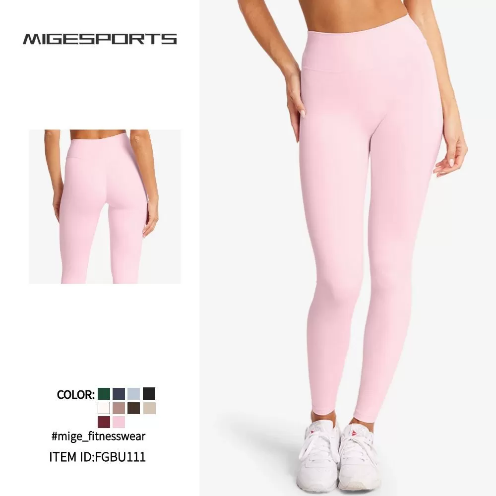 High-Waisted Yoga Pants New Hip Quick-Drying Fitness Leggings Slimming Tight Gym Yoga Pants FGBU111