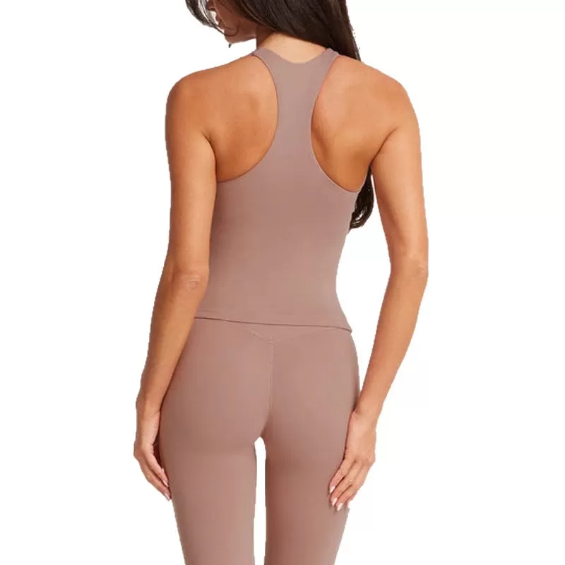 Women's Sports Vests Fitness Yoga Singlet Tight and Comfortable Tank Tops with Chest Pads FGBU131