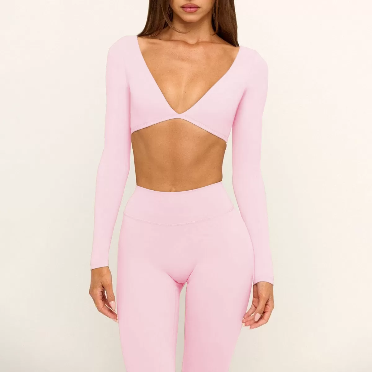 Pink long sleeves tops