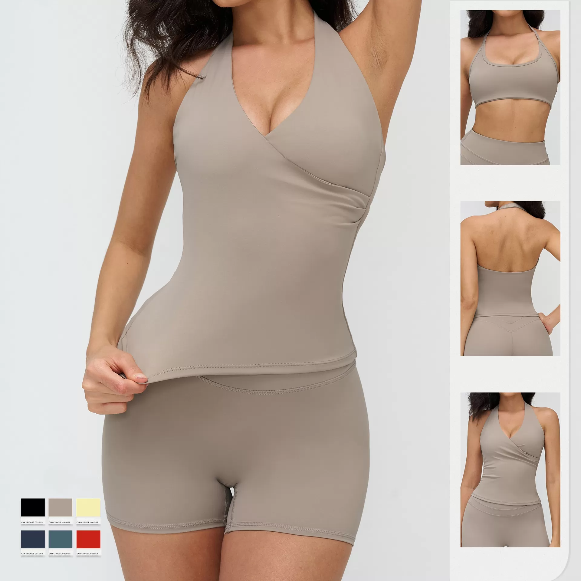 Activewear Sportswear Yoga Gym 5Pcs Set Fitness Training Wear Workout Sets for Women FGBTZ3109