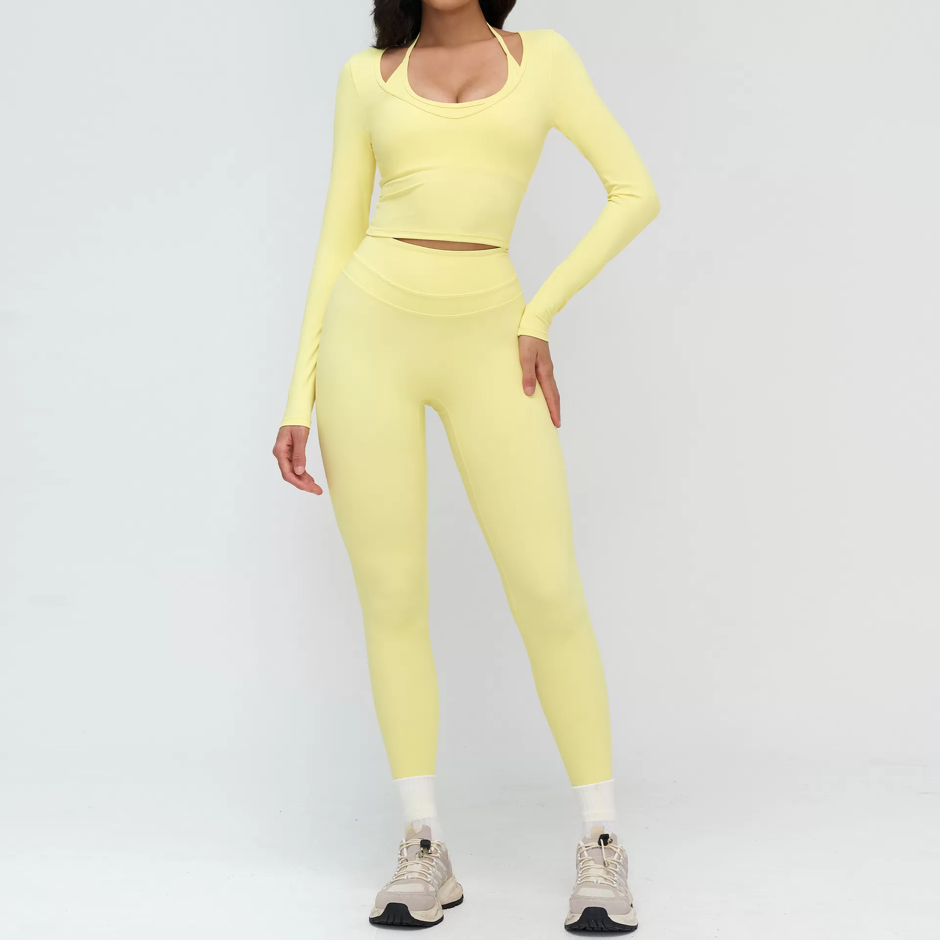 Activewear Sportswear Yoga Gym 5Pcs Set Fitness Training Wear Workout Sets for Women FGBTZ3109