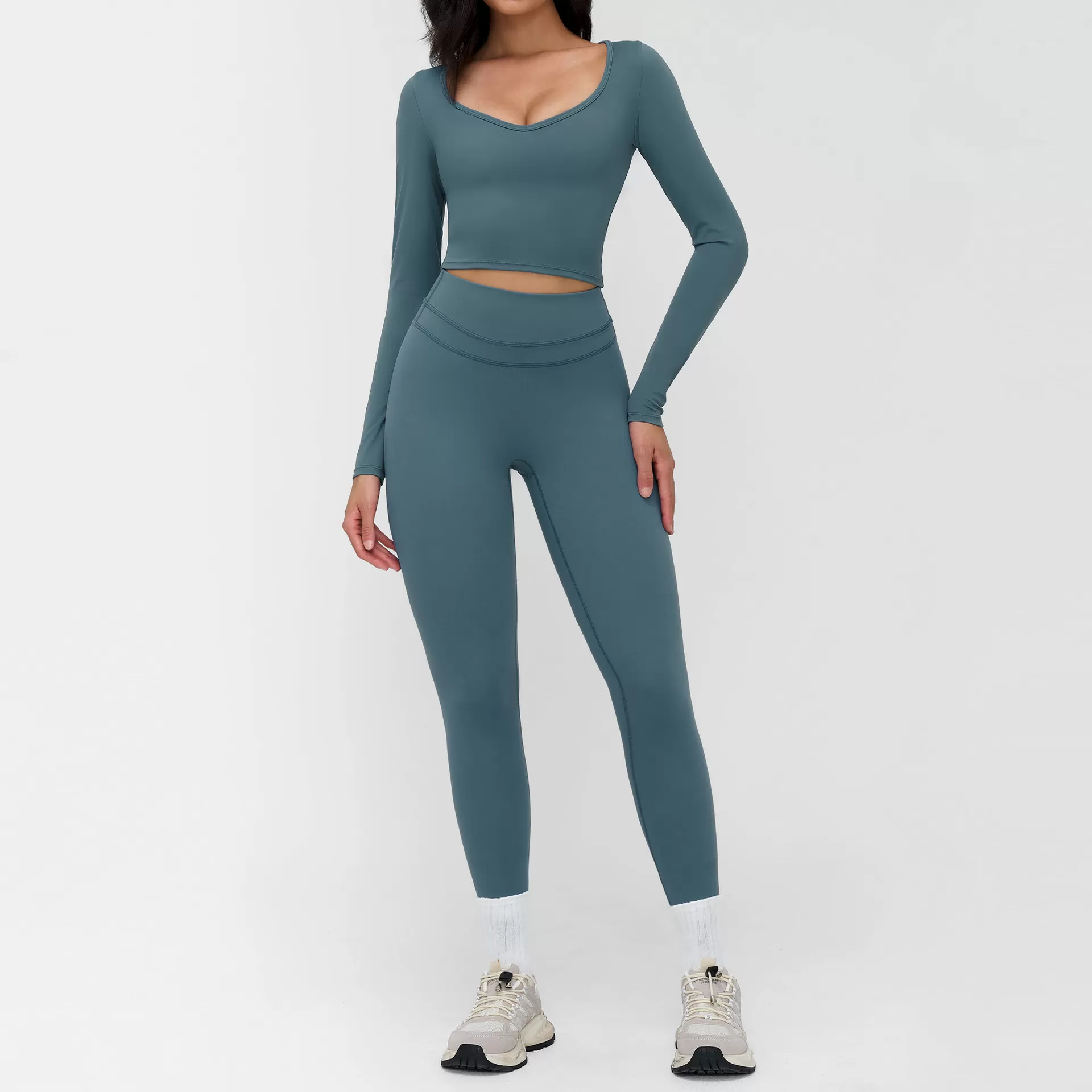 Activewear Sportswear Yoga Gym 5Pcs Set Fitness Training Wear Workout Sets for Women FGBTZ3109