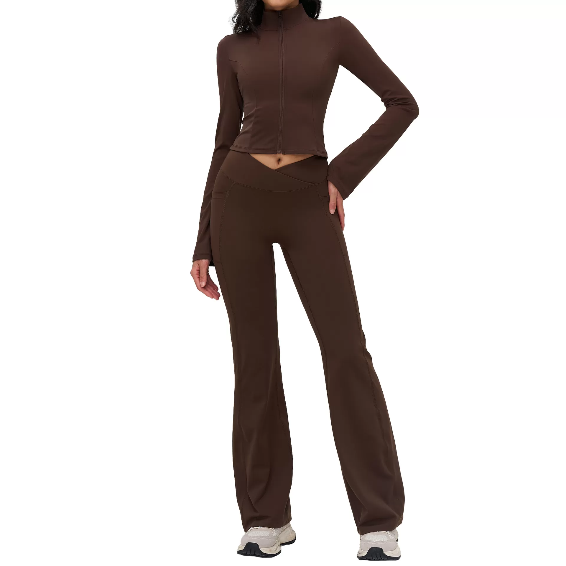 Women's Gym Sports Set Running Yoga Wear Breathable Yoga 6pcs-Set FGBTZ4518