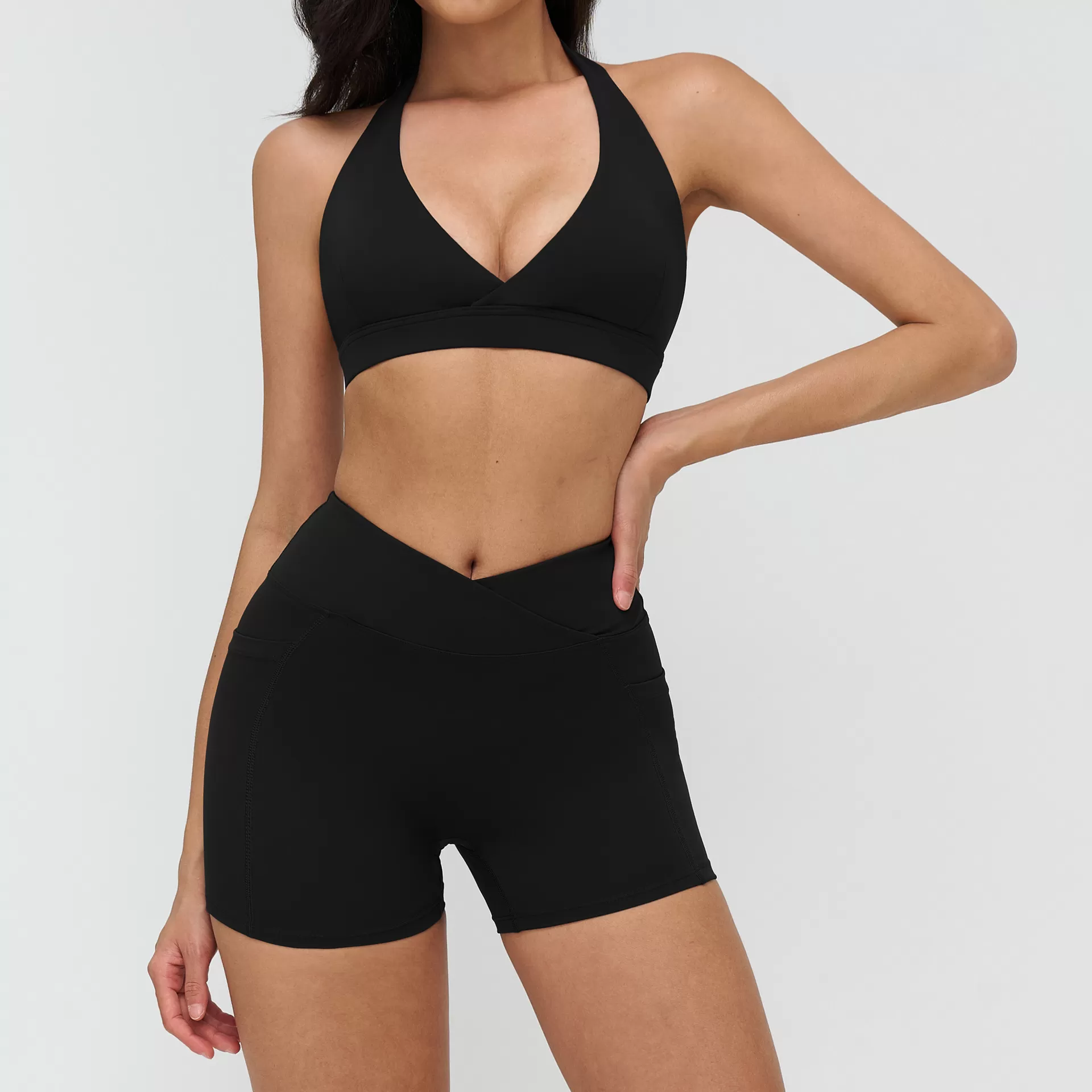 Women's Gym Sports Set Running Yoga Wear Breathable Yoga 6pcs-Set FGBTZ4518