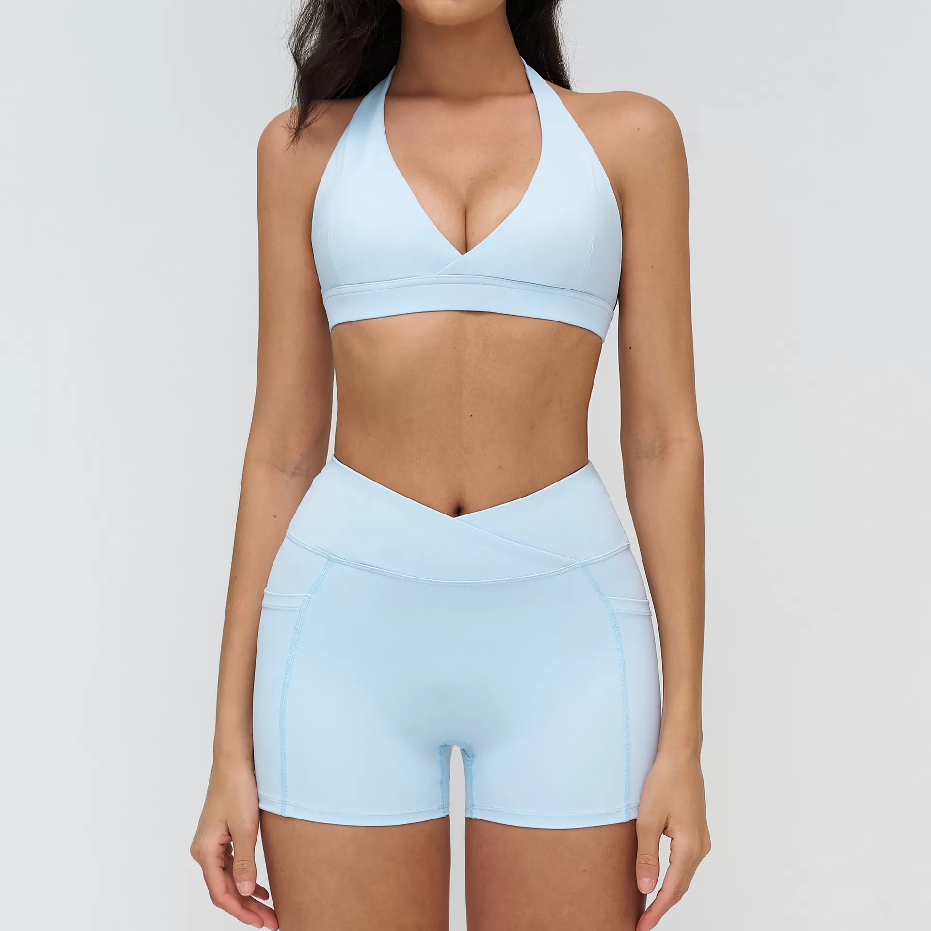 Women's Gym Sports Set Running Yoga Wear Breathable Yoga 6pcs-Set FGBTZ4518