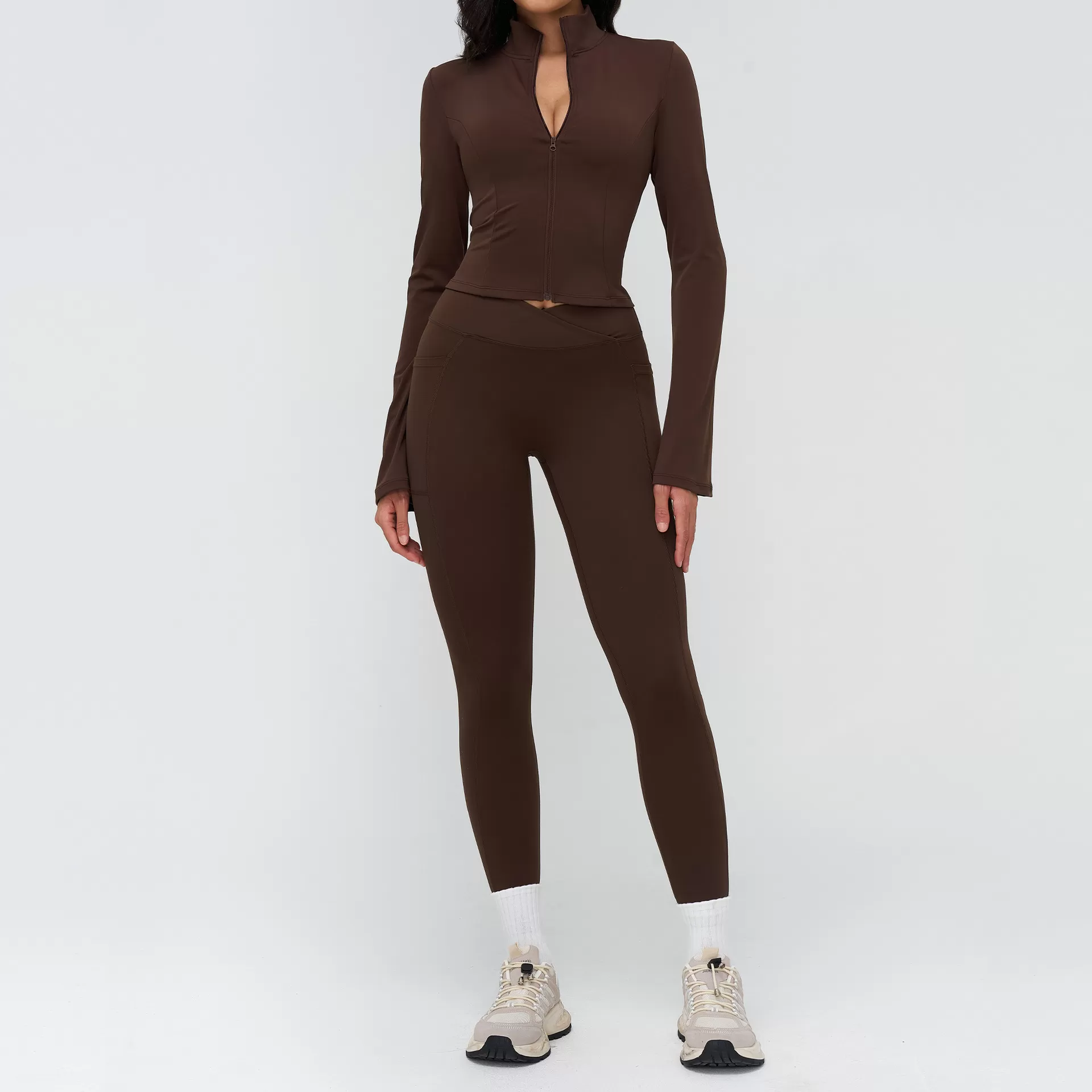 Women's Gym Sports Set Running Yoga Wear Breathable Yoga 6pcs-Set FGBTZ4518