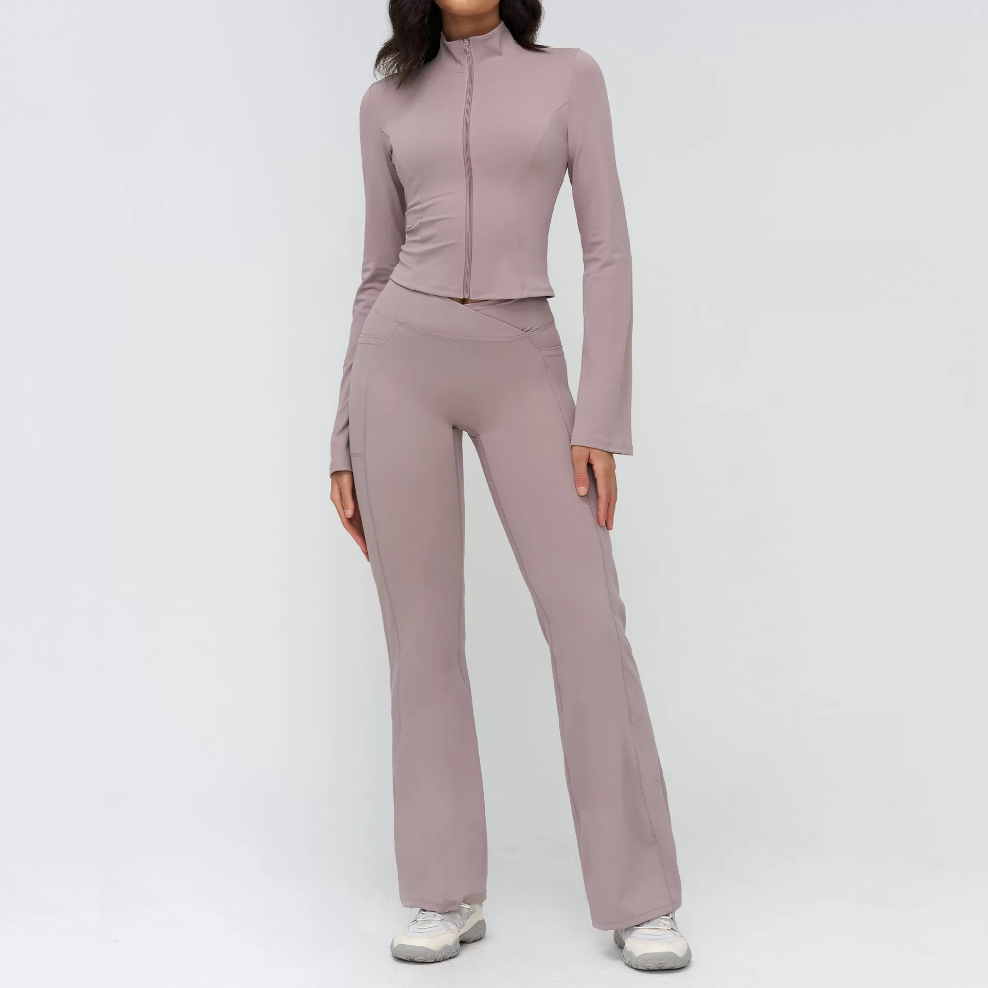 Grey purple jackets+pants