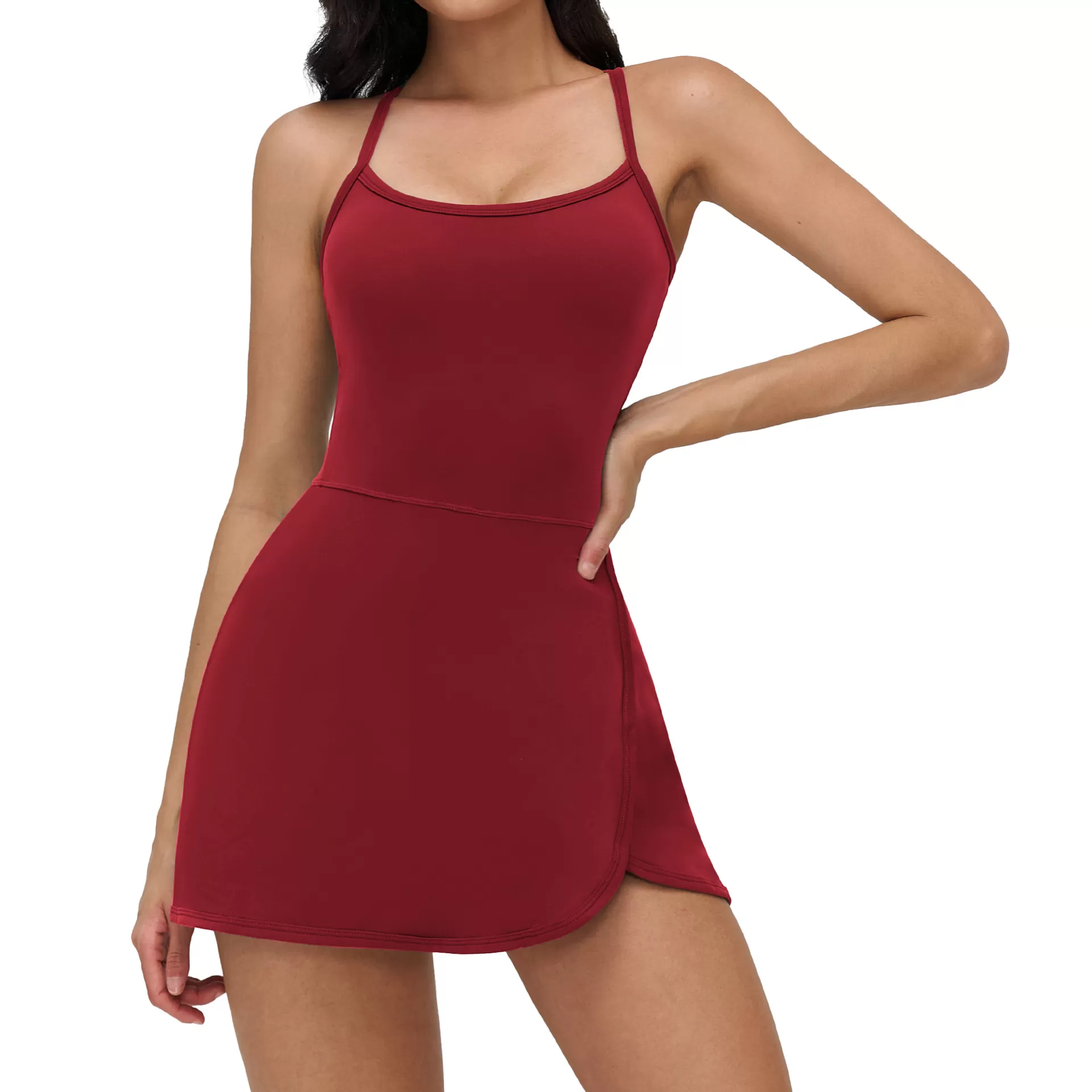 Soft Tennis Skirt Short Women Tennis Tracksuit Breathable  Built-in Bra Shorts Pockets Athletic FGBELT9307