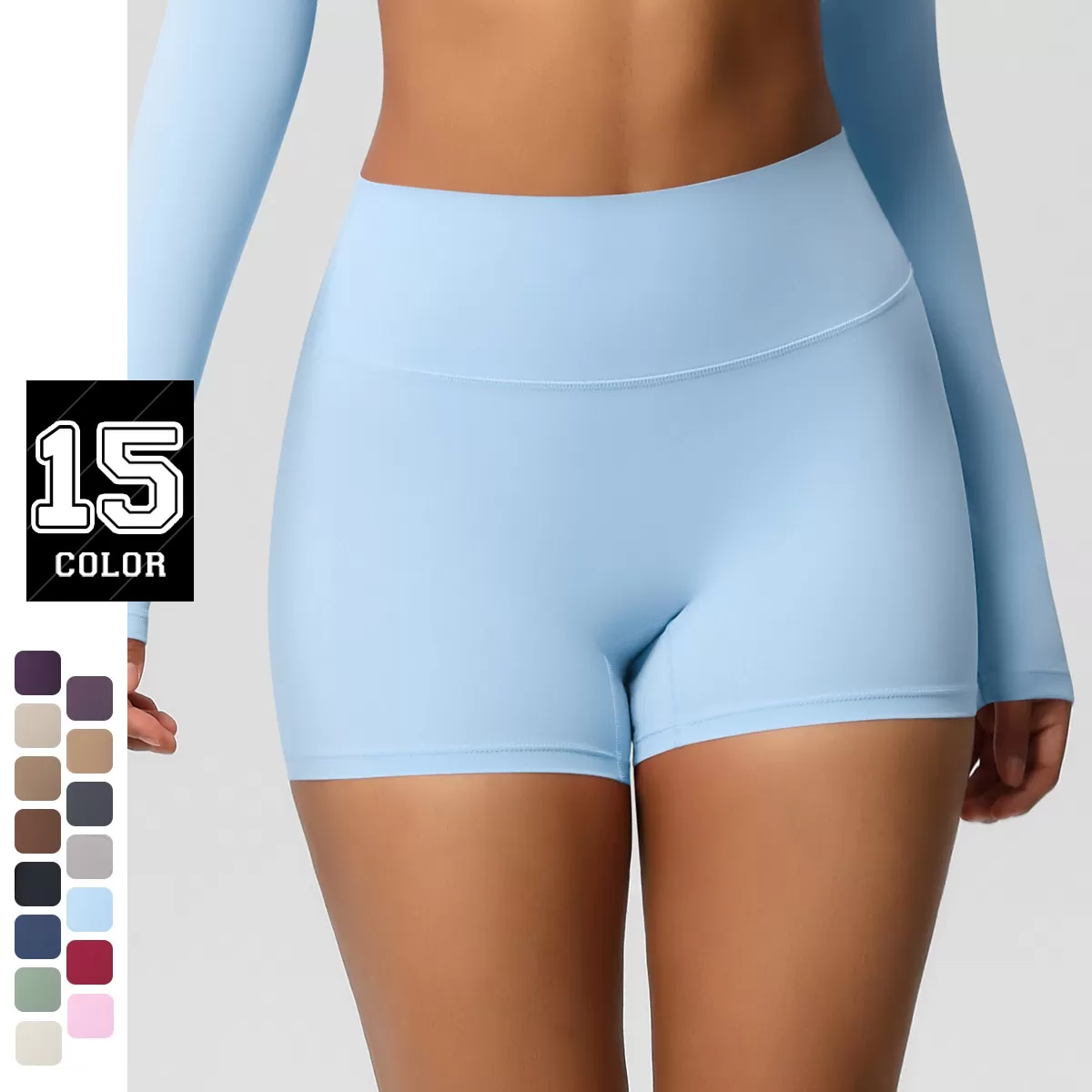 High-waisted Yoga Shorts Yoga Shorts Outdoor Running and Cycling Sports Shorts FGB7101