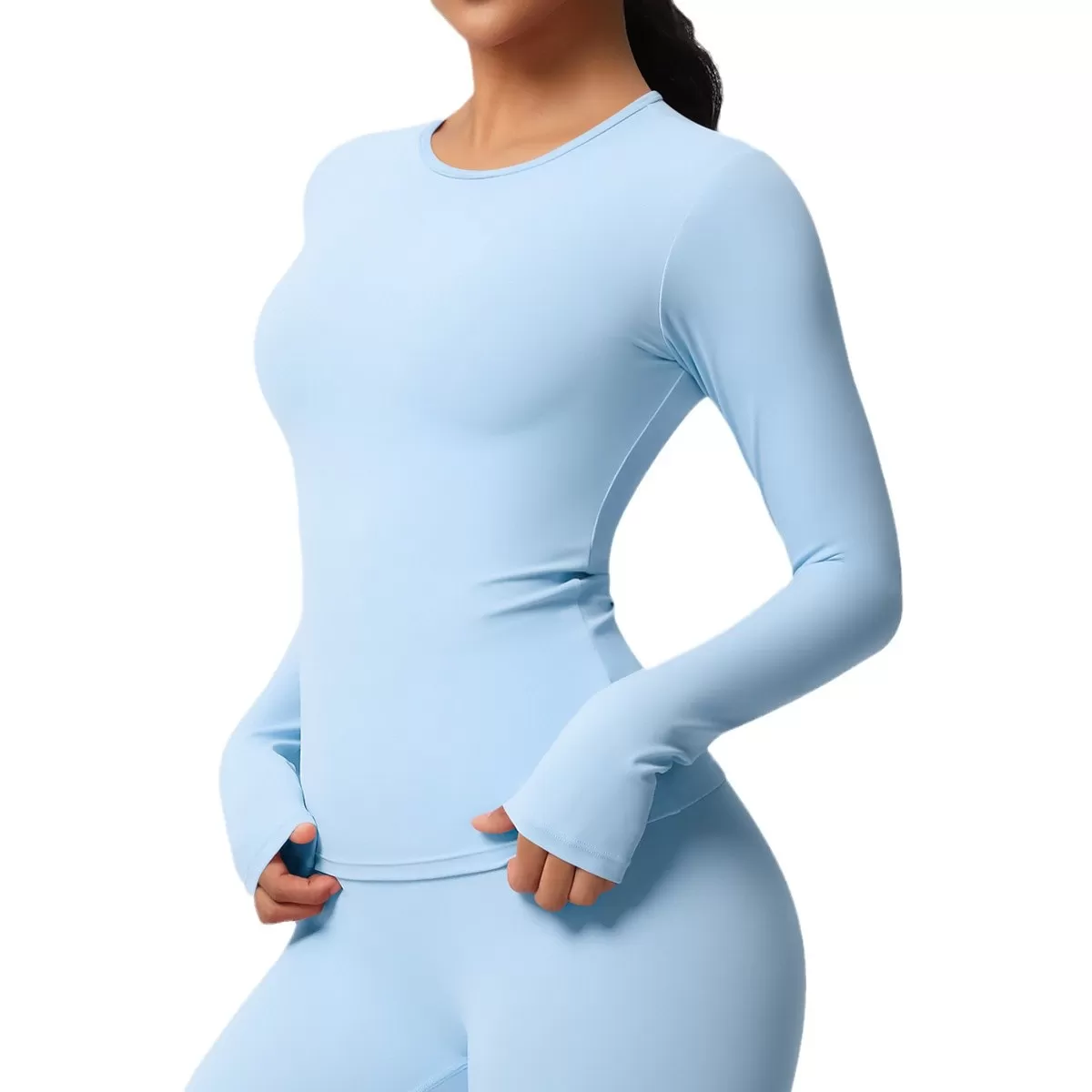 Women Workout Yoga Top Long Sleeve Gym Soft Yoga Long Sleeve for Women FGB7102