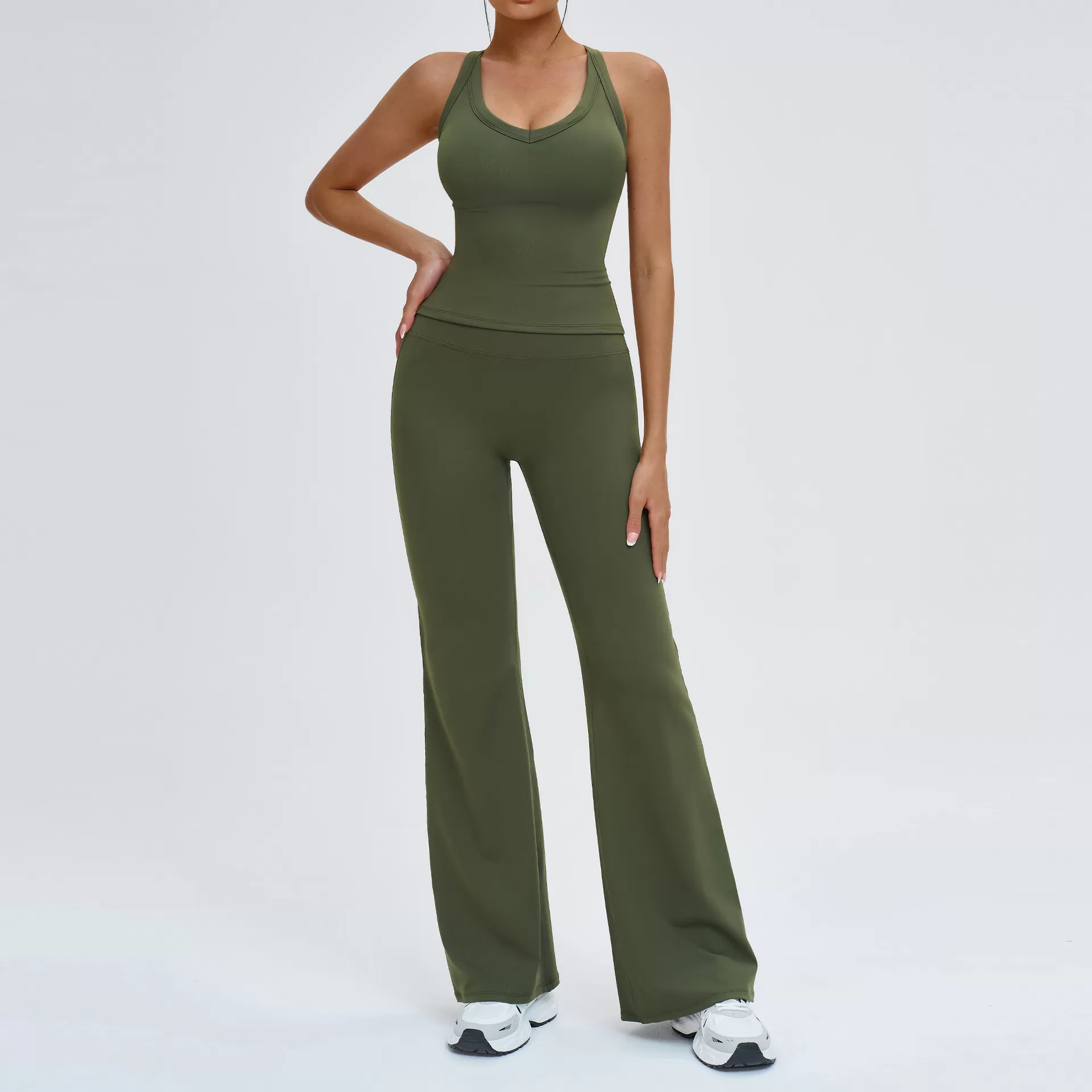 Army green singlets-1+Pants