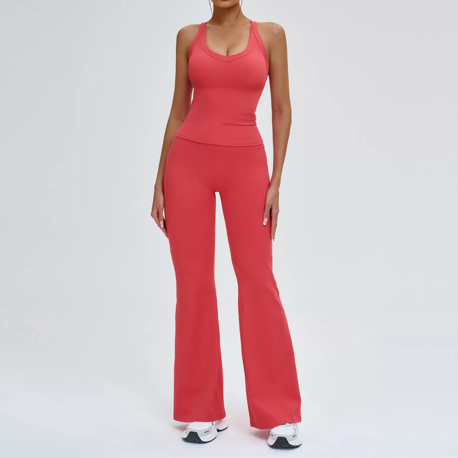 Raspberry singlets-1+Pants