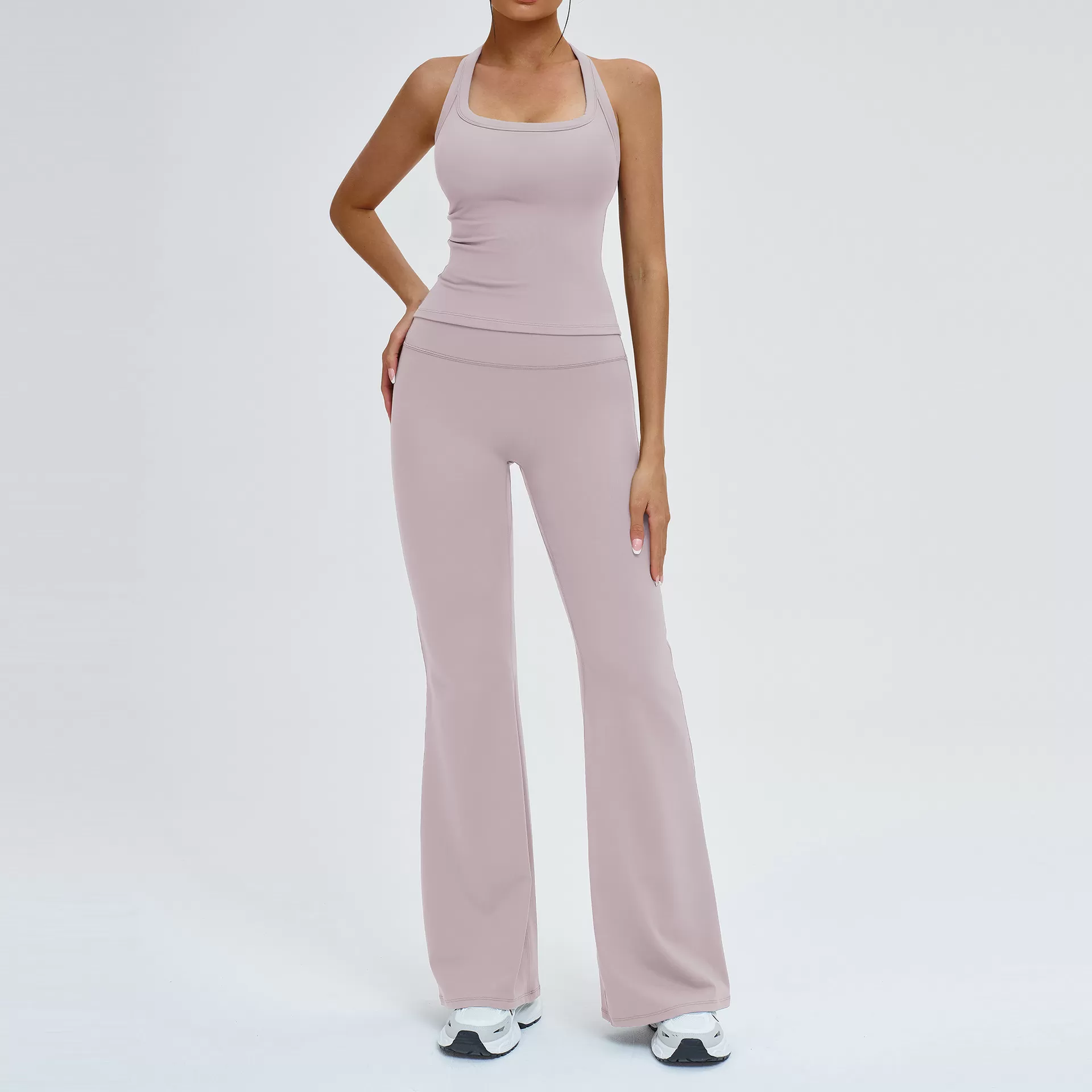 Lilac gray singlets-3+Pants