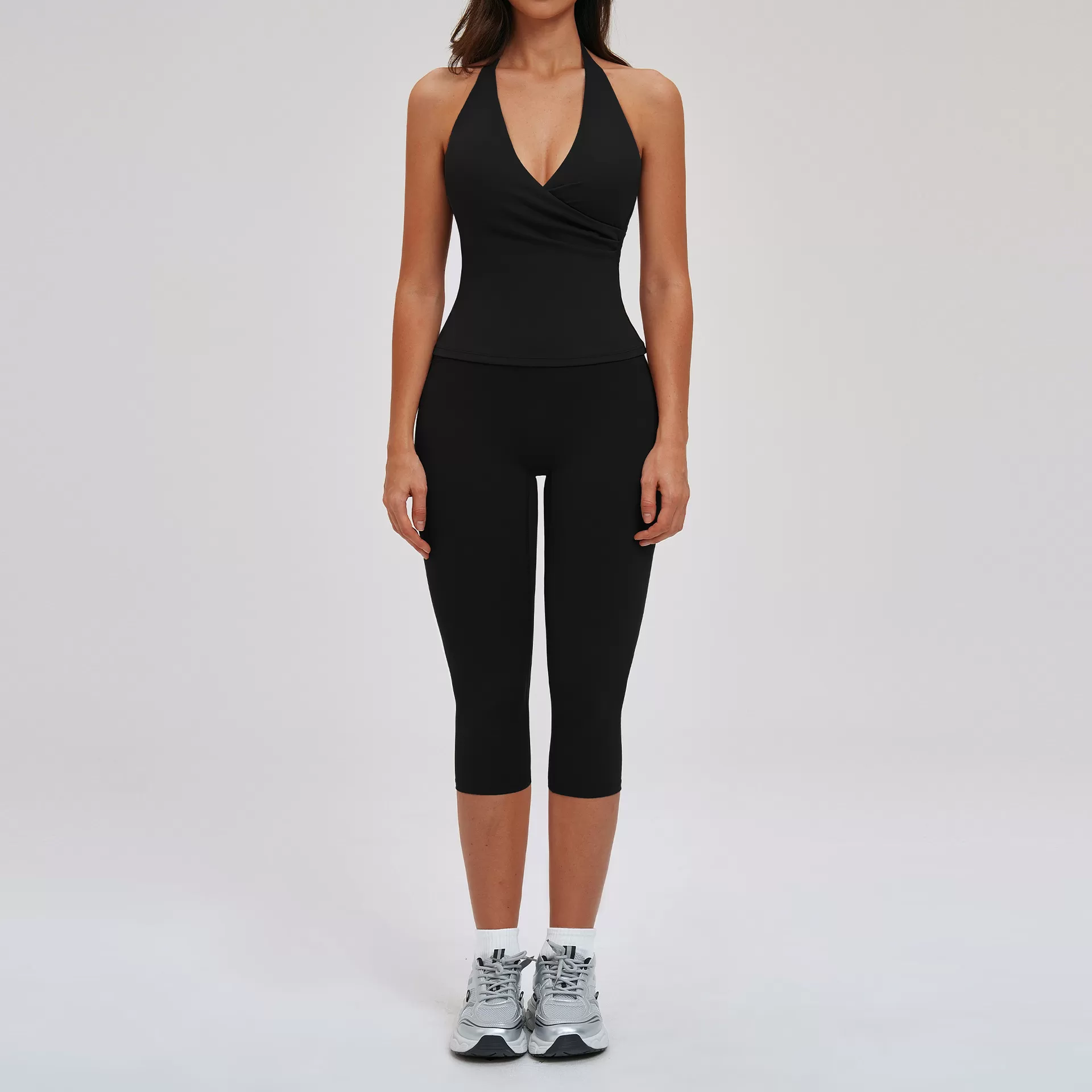 Black singlets+leggings