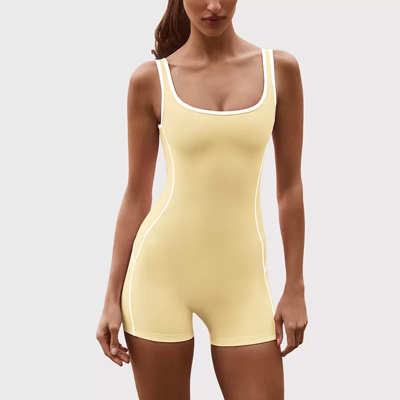 Yoga Jumpsuit Hip Lifting Jumpsuit Shorts Sports and Fitness Suit Activewear Wholesale Backless Yoga Jumpsuit FGBK6604