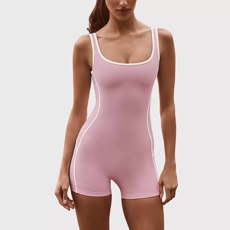 Yoga Jumpsuit Hip Lifting Jumpsuit Shorts Sports and Fitness Suit Activewear Wholesale Backless Yoga Jumpsuit FGBK6604