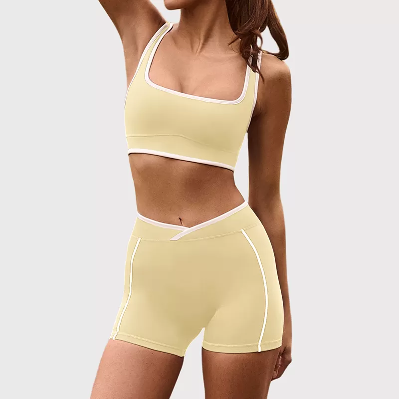 Women's Sets New Workout Wear Clothing Sports Bra High Waist Leggings 3 Piece Suit Women Gym Fitness Sets Yoga Set FGBB6597+K6595+K6596