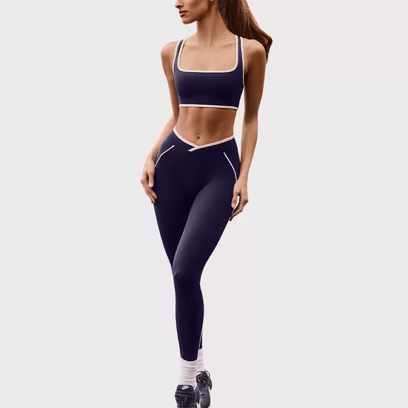 Women's Sets New Workout Wear Clothing Sports Bra High Waist Leggings 3 Piece Suit Women Gym Fitness Sets Yoga Set FGBB6597+K6595+K6596