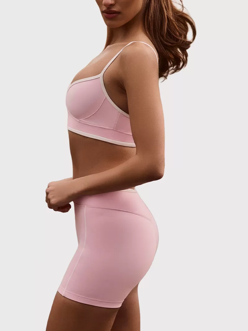 2pcs Women Backless Sports Bra Gym Clothes Fitness Sportswear Workout Yoga Sets  Shorts FGBB6594+K6595