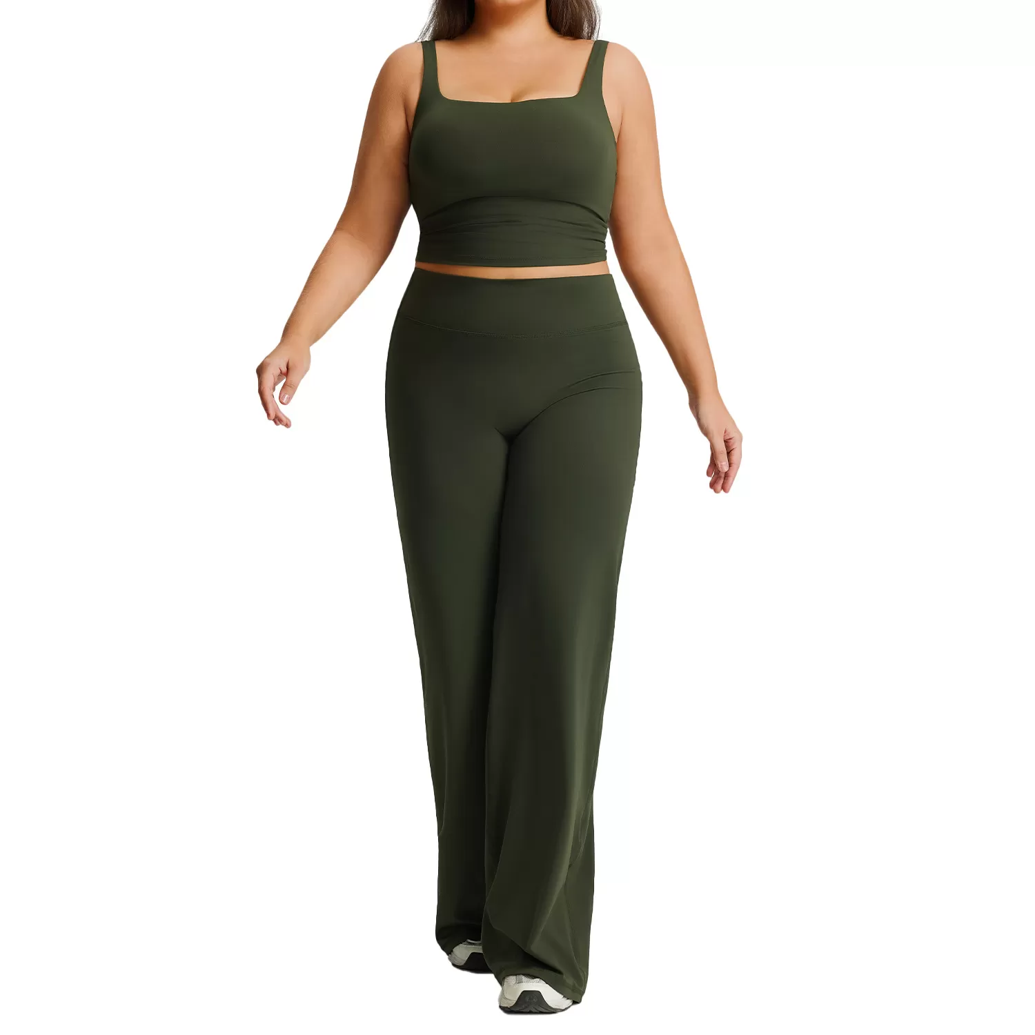 Plus Size Womens Yoga Clothing Quick Dry Pilates Running  Sports 2 Piece Suit Yoga Set Gym Fitness Sets for Women FGBF244+245
