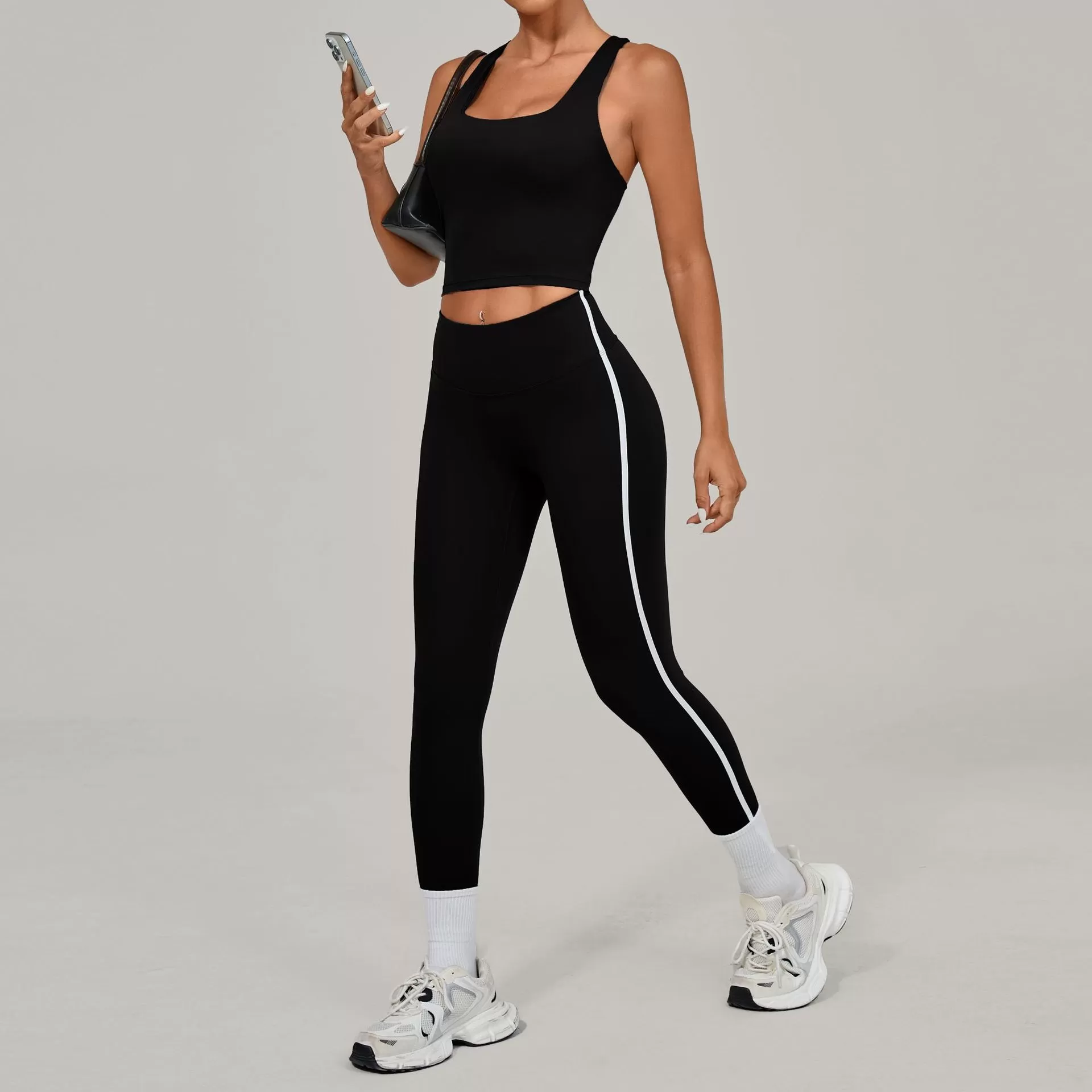 Fitness Clothing Sportswear Gym Leggings Activewear Sports Singlets Bra Women Workout Yoga Wear Sets FGB3352+63168