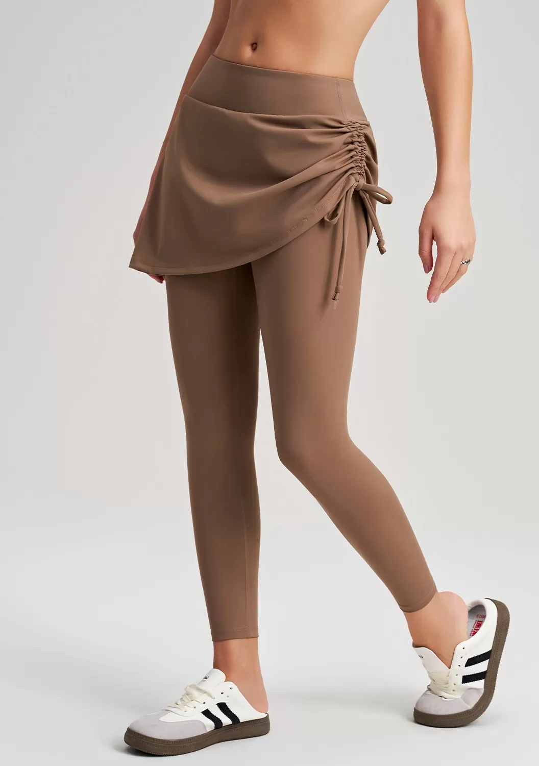 Women's High Waist Drawstring for Yoga Pants with Tummy Control Slimming  Full Length FGBCK-5082