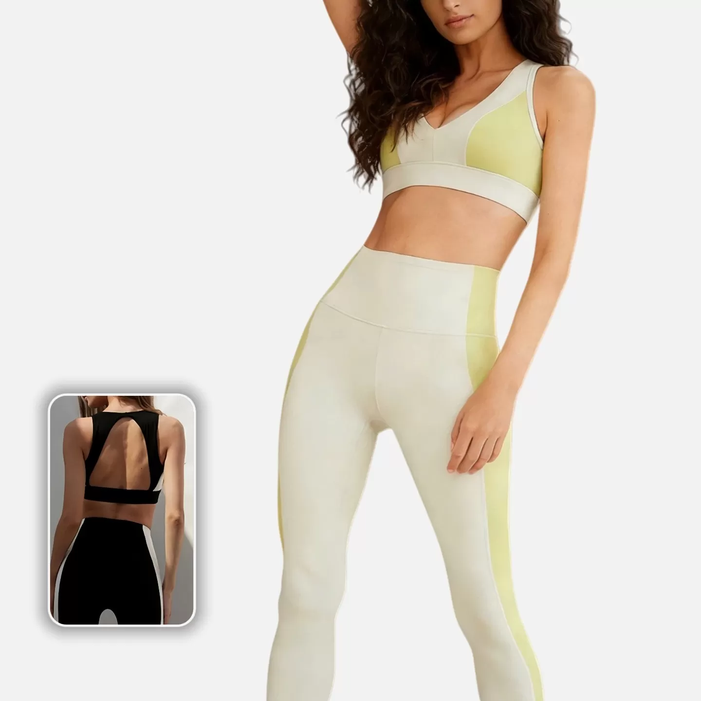 Sports Activewear Breathable Gym Bra Fitness Leggings Women Clothing Yoga Bra Set FGB202418