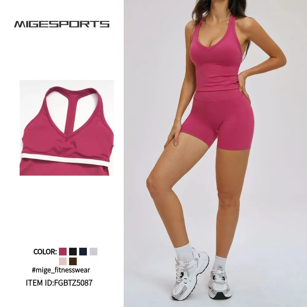 5 Pieces Sports Wear Fitness Gym Yoga Set Women Workout Clothing Sets For Women FGBTZ5087
