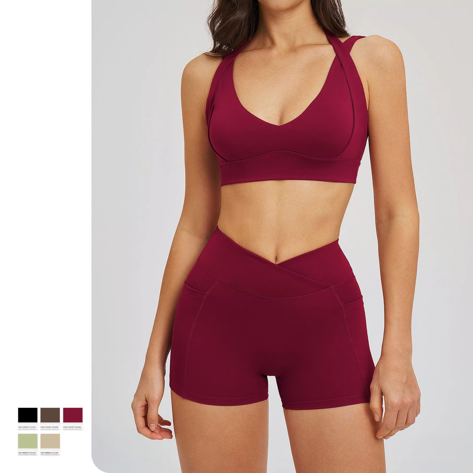 Women's Yoga Bra Tight Yoga Set Outdoor Fitness Sports Set FGBTZ2539