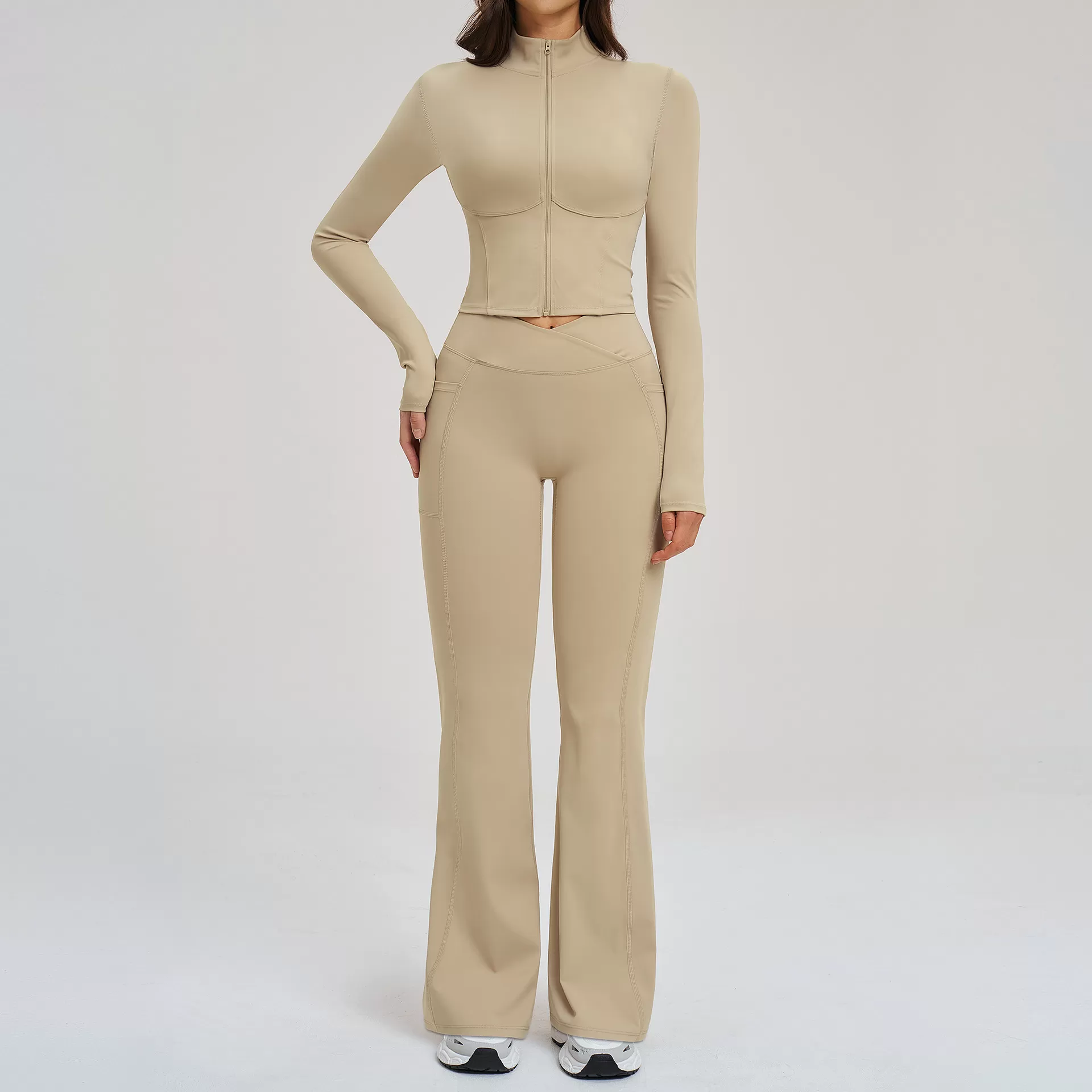 Light camel jackets+pants 