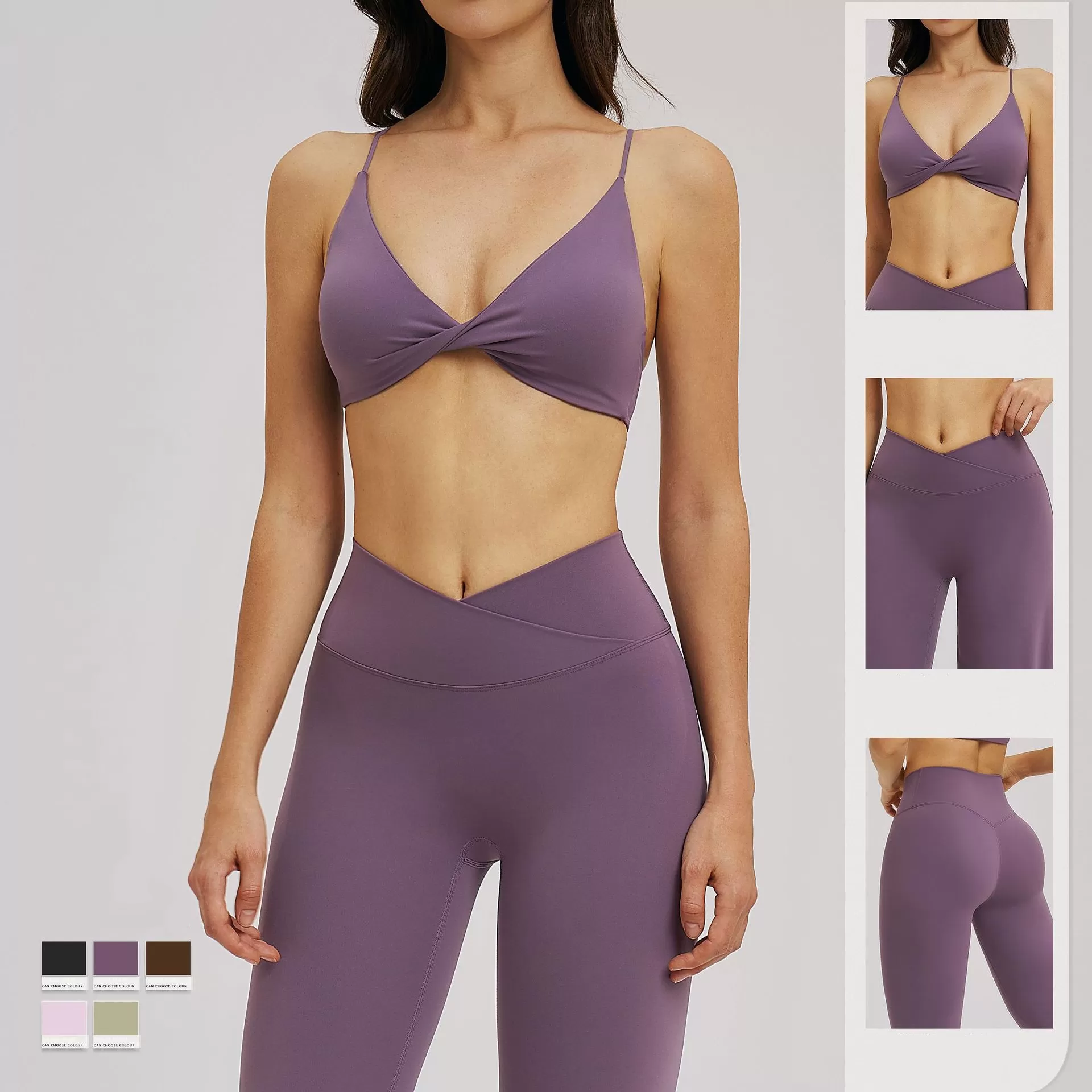 2PCS Sports Set Gym Set Women Yoga Suit Running Sport Bra + Stretch Workout Leggings Yoga Clothing FGBTZ5544