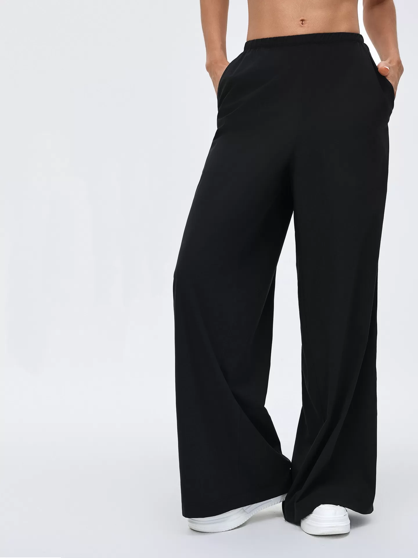 Womens Running Trousers Loose Wide Leg Sports Casual Fitness Sweatpants Yoga Pant FGBD26030