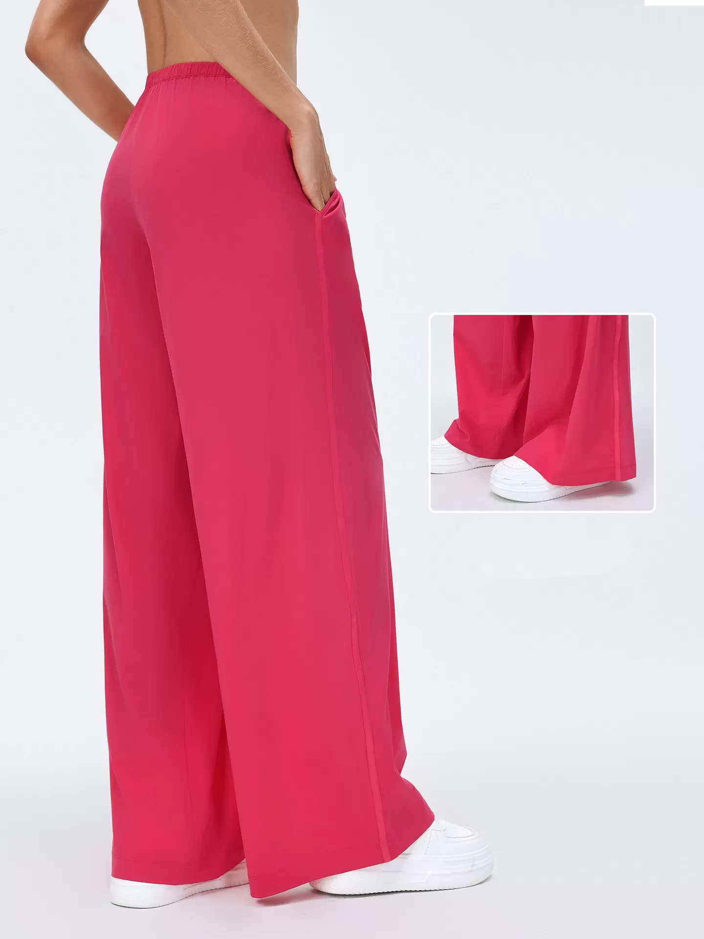 Womens Running Trousers Loose Wide Leg Sports Casual Fitness Sweatpants Yoga Pant FGBD26030