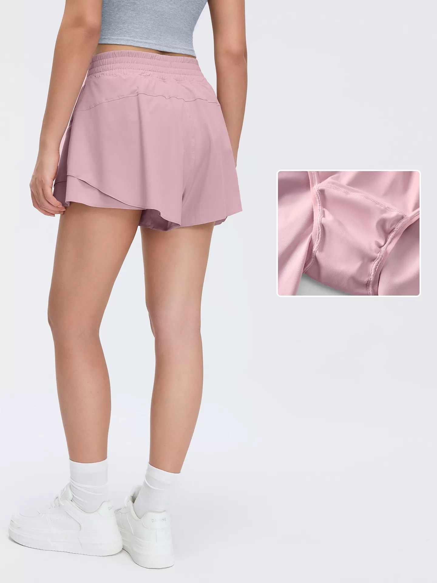 Women's Yoga Shorts Pants Quick Dry Polyester Workout Elastic Waist Women Sport Running Shorts FGBD26011