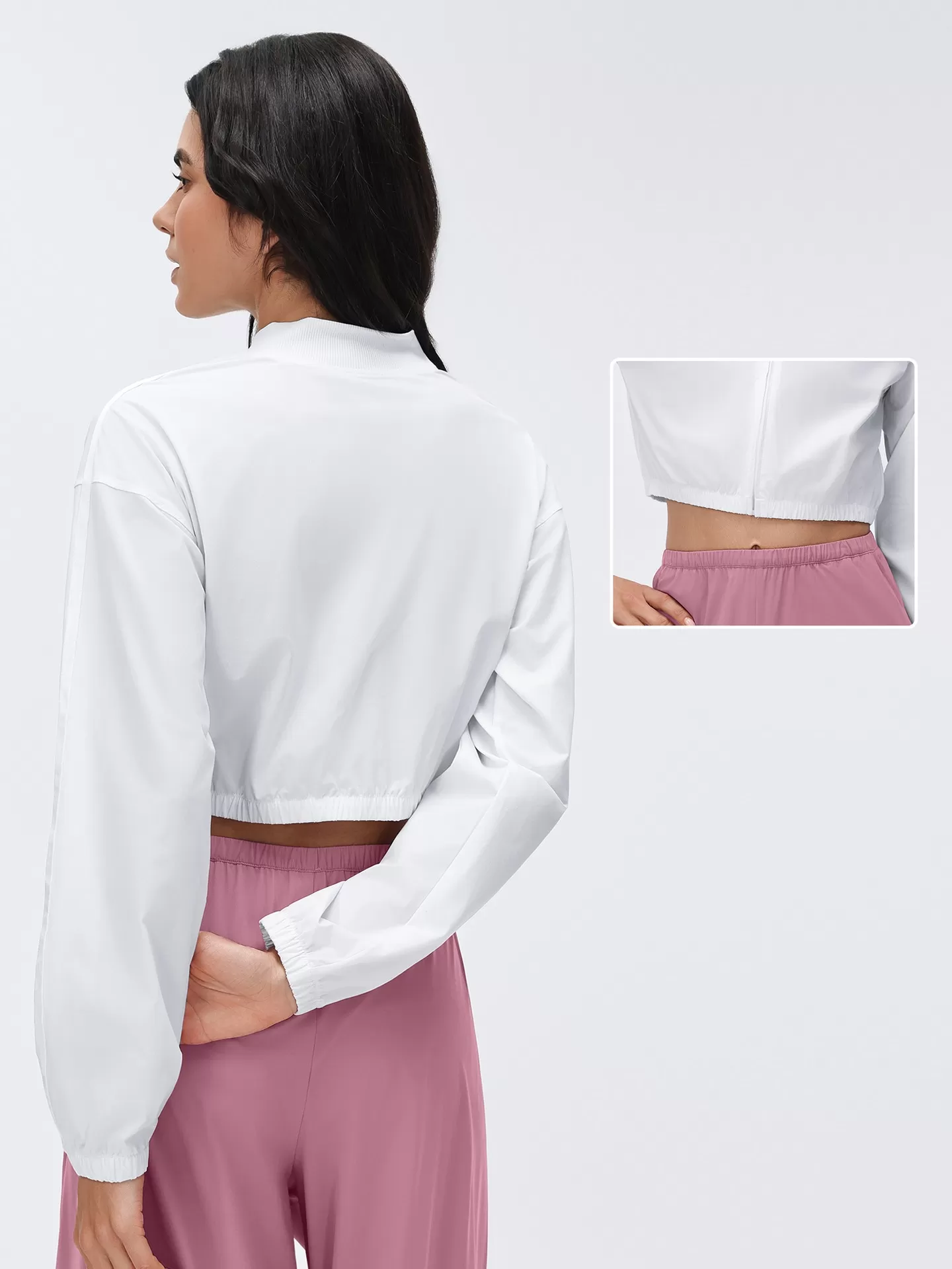 Running Sports Jacket Short Zipper Yoga Jacket Women's Sportswear FGBD26029